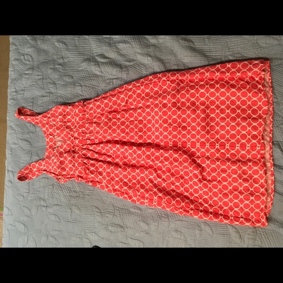 Coral and white maternity dress - Picture 4 of 4